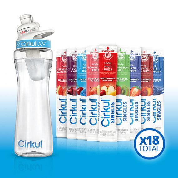 22oz. Plastic Bottle & LifeSip® Fruit Punch A7
